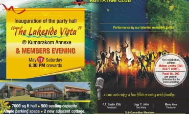 Inauguration of the party hall Kumarakom Annex
